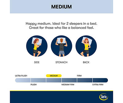 Serta Perfect Sleeper Nurture Night 13.5" Twin XL Medium Mattress & Box Spring Set