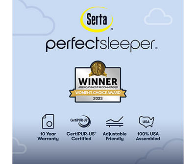 Serta Perfect Sleeper Nurture Night 13.5" Queen Medium Mattress & Box Spring Set