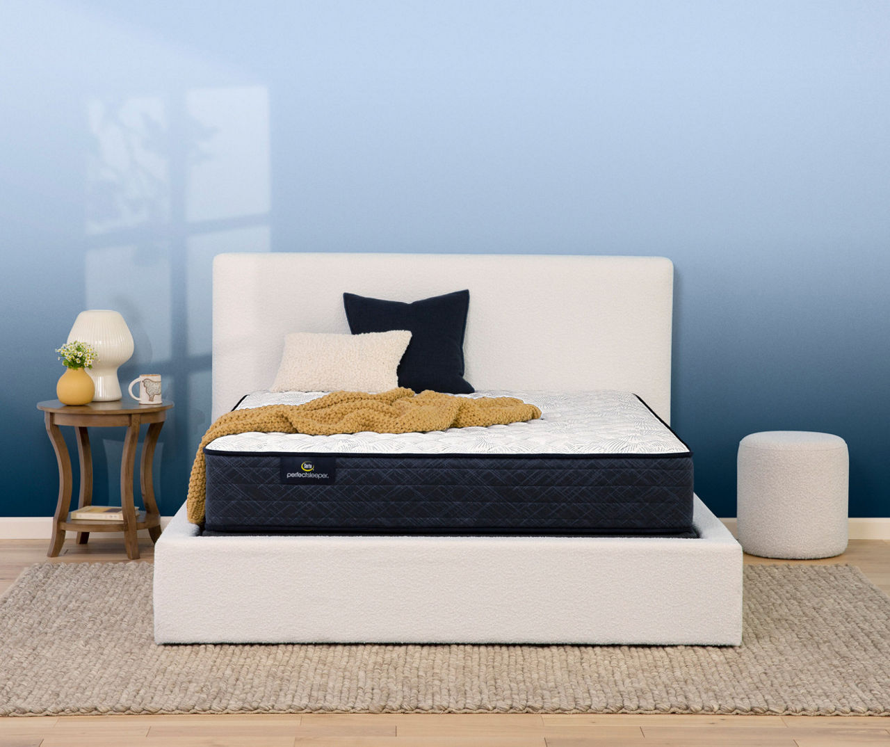 Serta Perfect Sleeper Midsummer Nights 10.5" Twin XL Firm Mattress & Low Profile Box Spring Set