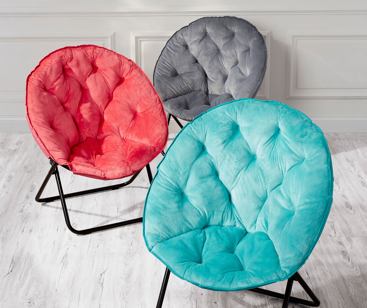 Foldable waffle saucer online chair