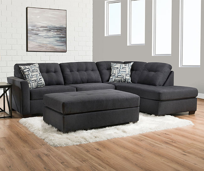 Pasadena gray deals living room sectional