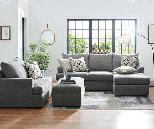 Big lots deals charcoal sofa