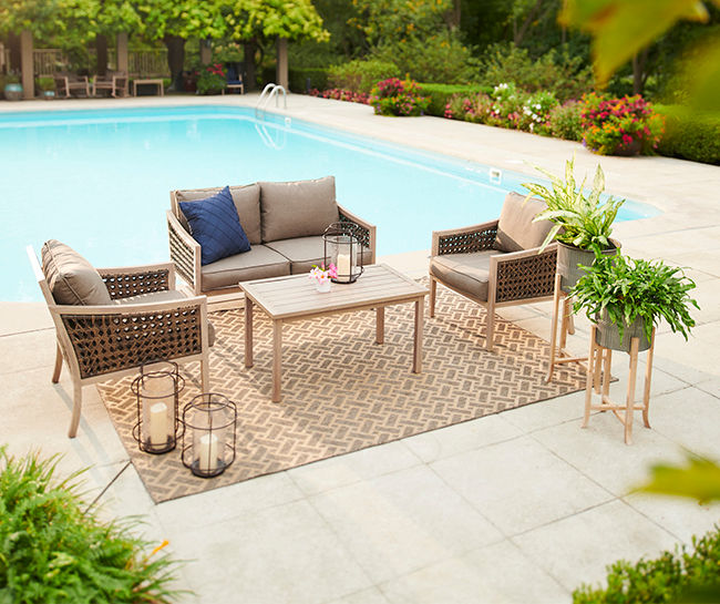 Madison premium padded patio set 6pc hot sale