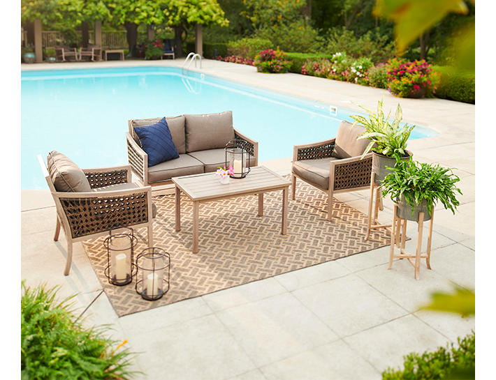 Broyhill Madison 4-Piece Cushioned Patio Seating Collection