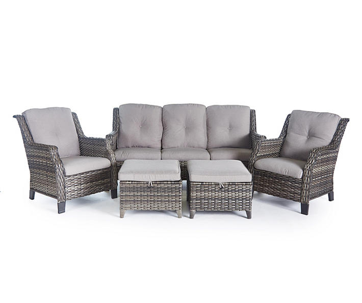 Rockbridge 5-Piece Wicker Cushioned Patio Seating Collection