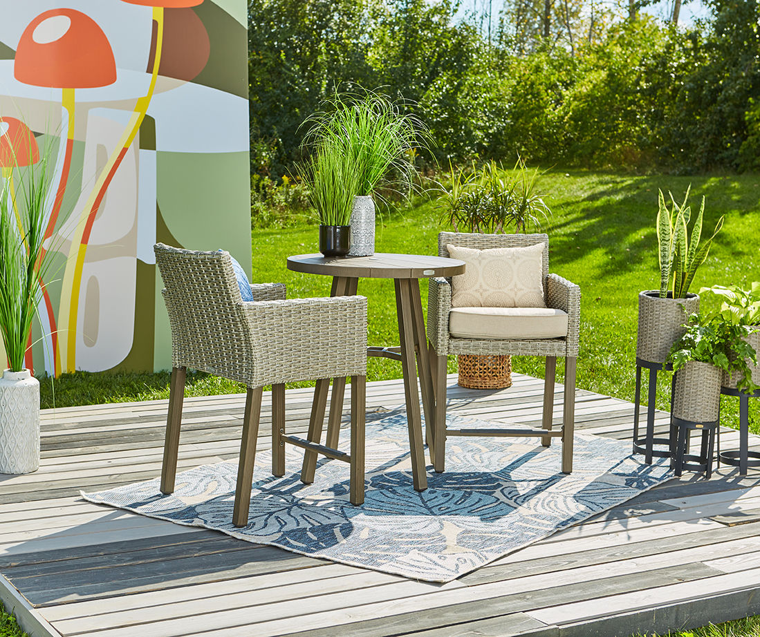 High patio deals table set