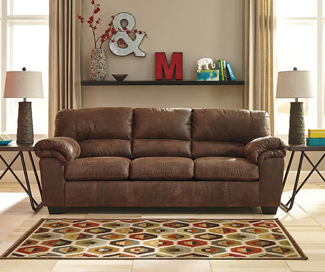 brown leather sofa set