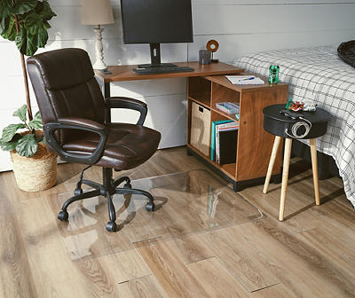 Real Living Pivot Computer Desk, Chair & Mat Bundle