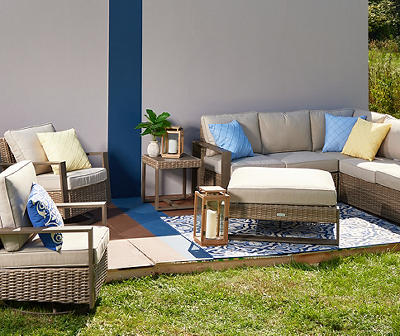 Crestfield All-Weather Wicker Cushioned Patio Seating Collection
