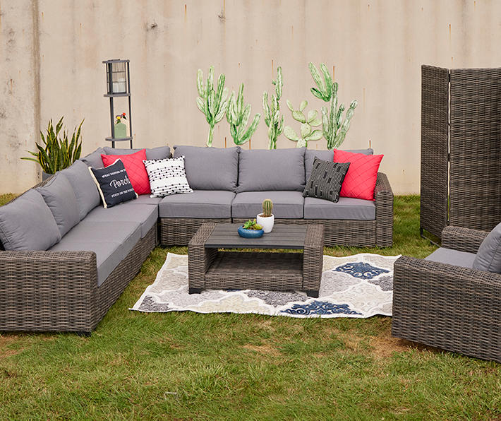 Pembroke Wicker Cushioned Patio Seating Collection