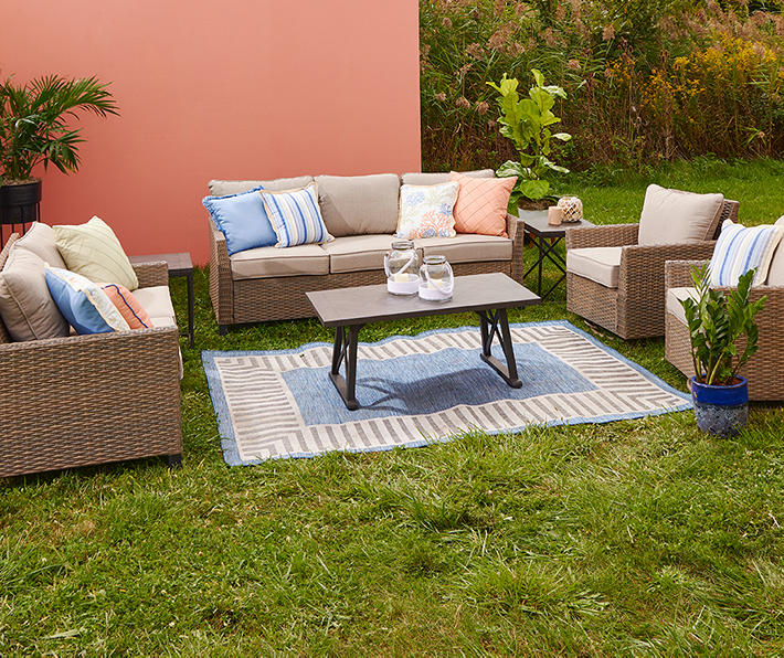 Yorktown All-Weather Wicker Cushioned Patio Seating Collection