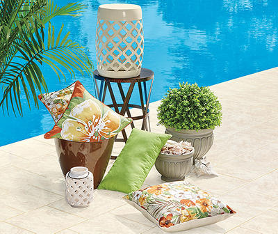Rust, Green & Natural Patio Accessory Collection