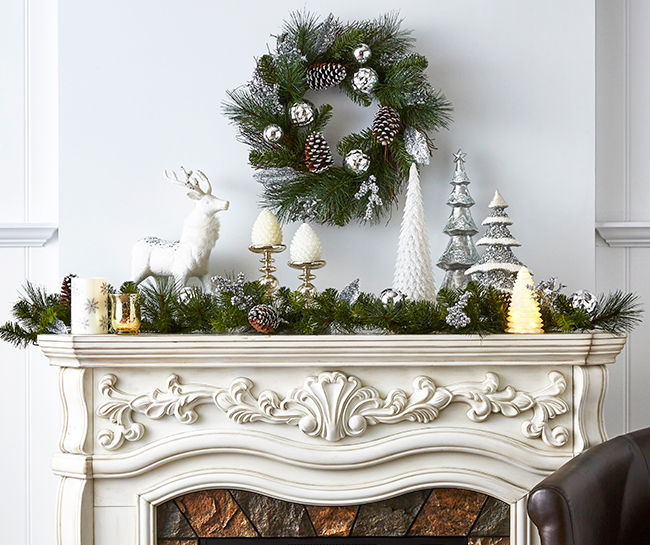 Shimmer Christmas Mantel | Big Lots