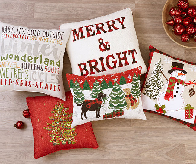 Led christmas pillows sale