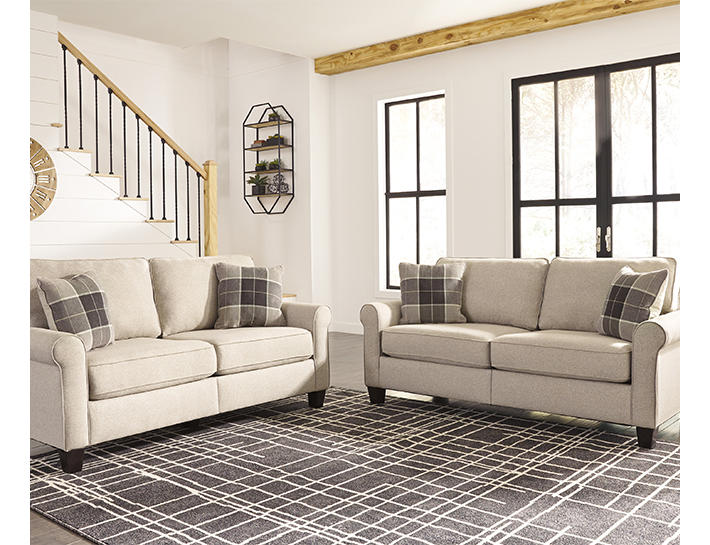Signature Design by Ashley Lingen Fossil Beige Living Room Collection