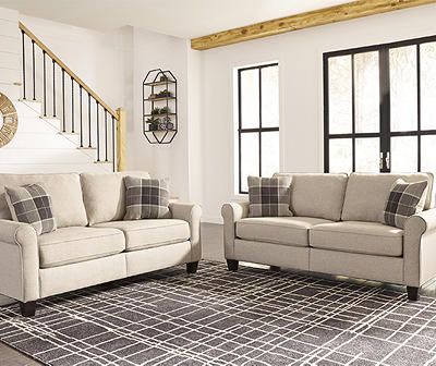 Signature Design by Ashley Lingen Fossil Beige Living Room Collection