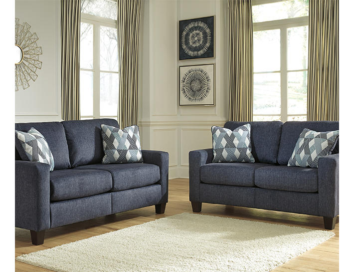 Signature Design by Ashley Burgos Navy Living Room Collection