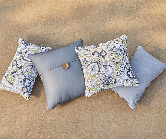 Gray outdoor throw clearance pillows