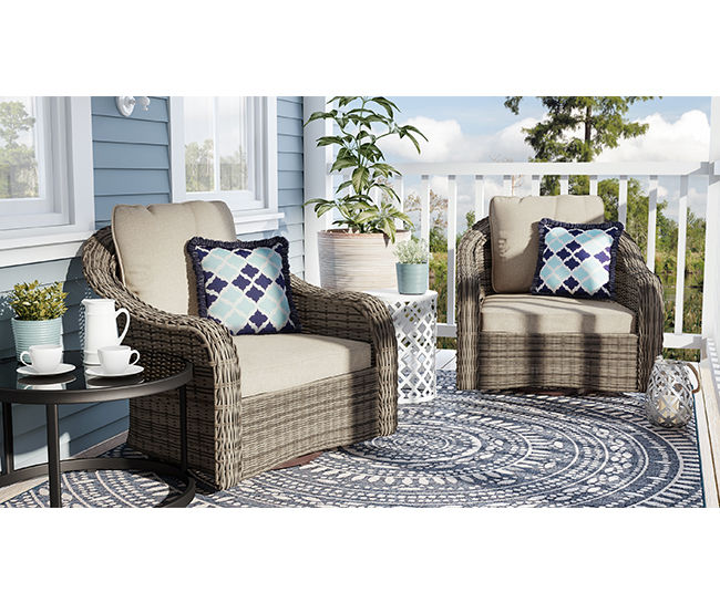 Wilson & Fisher Lakewood Small Space Patio Gliders Set Big Lots