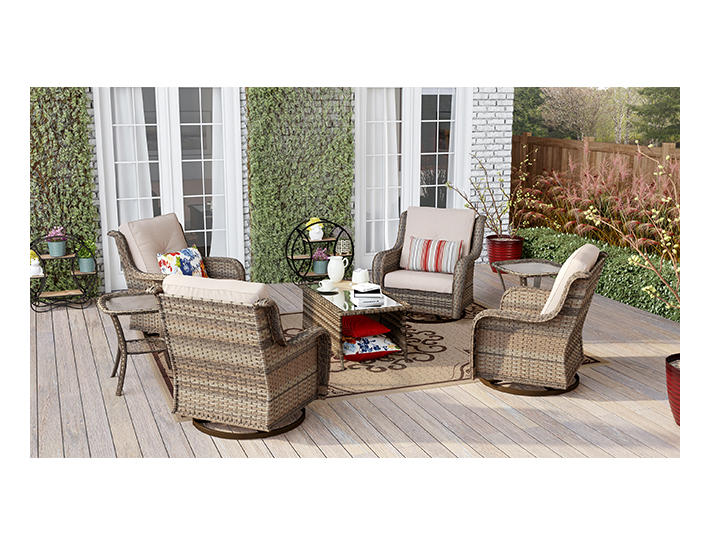 Real Living Oakmont Medium Space Gliders & Coffee Table Set