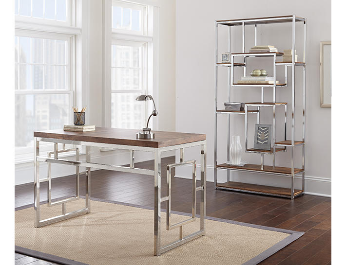 Alize Brown & Chrome Office Furniture Collection