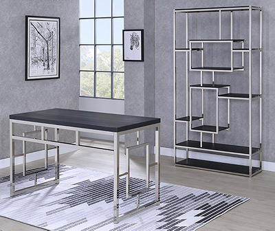 Alize Cappuccino & Chrome Office Furniture Collection