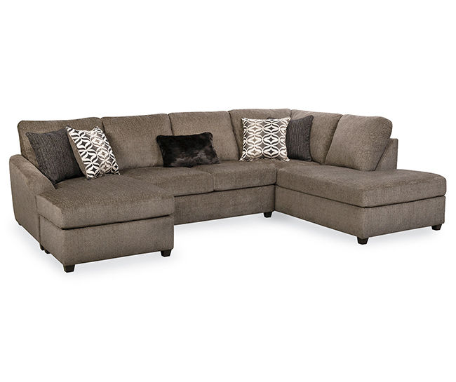 Lane Passage Mocha Living Room Sectional Dimensions