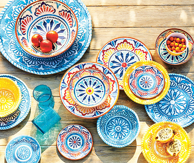 Teal melamine clearance dinnerware