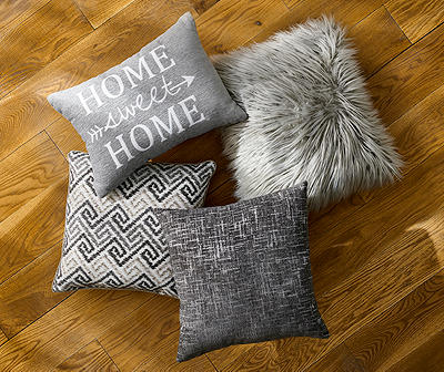 Smoky Silver Indoor Pillow Collection