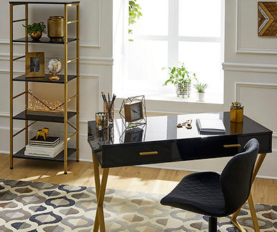 Black & Gold Home Office Collection