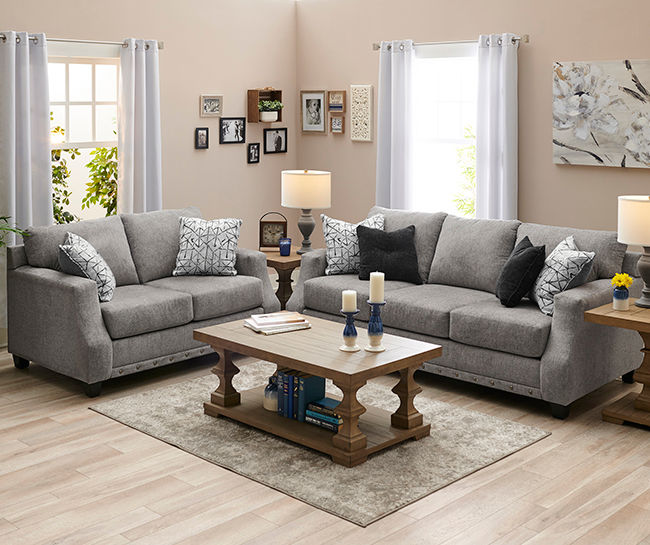 Alexandria gray store sofa