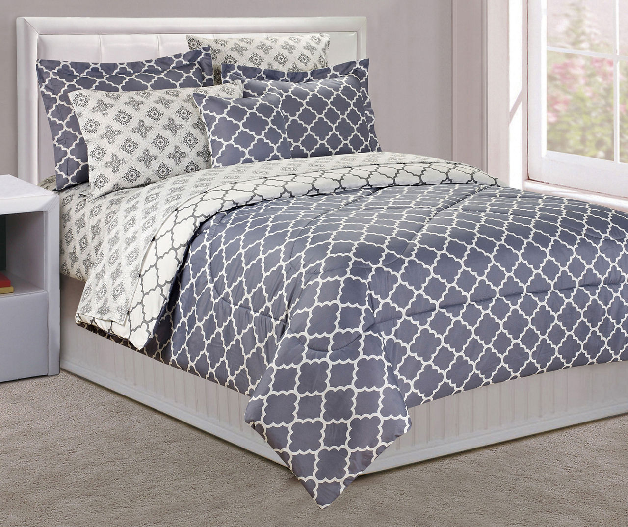 Just Home Gray Tile Comforter Sets Big Lots